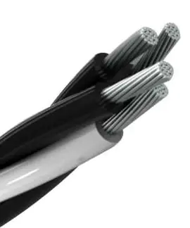 Cable subterráneo de aluminio 1/0,2/0,3/0,4/0,2,4,6 AWG